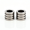 Non-Tarnish 201 Stainless Steel European Beads STAS-I149-33B-2
