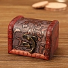 Retro Engraved Wood Jewelry Storage Treasure Boxs with Clasps PW-WG63114-01-1