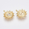 Brass Cubic Zirconia Pendants LS-KK-Q761-51G-NF-2