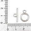 Ring Brass Toggle Clasps KK-G548-33P-4