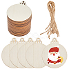 Unfinished Natural Wood Cutouts Ornaments WOOD-SP0001-17B-1