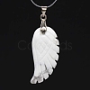 Natural Howlite Pendants WI-PW0001-085B-1