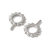 Brass Micro Pave Cubic Zirconia Peg Bails KK-D324-24P-2