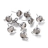 Non-Tarnish 304 Stainless Steel Stud Earring Settings STAS-I161-01B-P-1