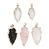 Natural Gemstone Pendants G-Q490-A-M-1