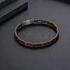 Leather Cord Bracelets for Men WG751FF-01-1