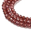 Natural Garnet Beads Strands X-G-B088-C11-02-4