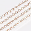 Soldered Brass Coated Iron Rolo Chains CH-S125-08A-RG-2