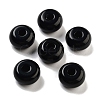Natural Black Obsidian European Beads G-C134-04A-1