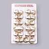 Ion Plating(IP) 304 Stainless Steel Huggie Hoop Earrings EJEW-O087-06C-3