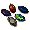 Faceted Horse Eye Glass Pointed Back Rhinestone Cabochons RGLA-A011-13x27mm-SM-3
