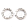 Non-Tarnish 316 Stainless Steel Spring Gate Rings STAS-M296-01P-B-01-2