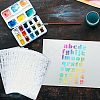12Pcs 12 Styles PET Plastic Drawing Painting Stencils Templates AJEW-WH0165-23-5
