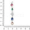 Brass Micro Pave Cubic Zirconia Big Pendants KK-K418-03C-P-3