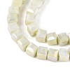 Anti-Tarnish Electroplate Glass Beads Strands GLAA-T025-4mm-10D-3