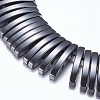 Non-magnetic Synthetic Hematite Beads Strands G-P338-06A-18x2.5mm-1