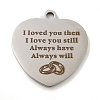 Non-Tarnish Valentine's Day 201 Stainless Steel Pendants STAS-L079-24P-03-1