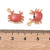 304 Stainless Steel Enamel & Glitter Powder Pendants STAS-Q119-03G-04-3