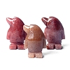 Natural Purple Aventurine Carved Healing Penguin Figurines PW-WG12060-08-1