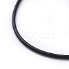 Rubber Necklace Cord with Brass Findings X-NFS160-1-3
