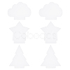 6Pcs Christmas Tree & Star & Cloud Acrylic Board TACR-GA0001-03-2