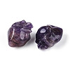 Natural Amethyst Heart Beads G-T144-04F-2