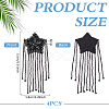 4Pcs Star with Tassels Cloth Sew on Patches DIY-FG0010-19-2