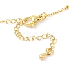Brass Micro Pave Clear Cubic Zirconia Pendant Necklaces NJEW-Z038-01G-H-3