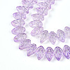 Electroplate AB Color Plated Glass Beads Strands EGLA-B004-02A-NA01-3