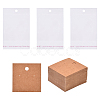 100Pcs Blank Kraft Paper Earring Display Cards CDIS-YW0001-23B-1