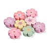 Spray Painted Natural Maple Wood Beads WOOD-M007-13-1