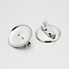 Iron Brooch Cabochon Settings IFIN-A171-02C-2
