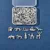 50Pcs Tibetan Style Alloy Animals Pendants FIND-FS0004-34-8