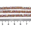 Electroplate Glass Beads Strands GLAA-Q105-03D-4