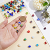 2 Strands Handmade Millefiori Glass Round Bead Strands K-HY0001-05-3