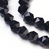 Natural Black Onyx Beads Strands G-K282-01A-3