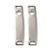Tarnish Resistant 201 Stainless Steel Connector Charms STAS-D244-31P-D-1