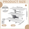 Rectangle PVC 3-Tier Gift Desktop Organizer Shelf AJEW-WH0609-952B-01-2