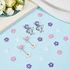 30Pcs 3 Colors Acrylic Ear Nuts FIND-SC0021-19-4