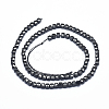 Natural Black Spinel Beads Strands G-D0003-B08-2