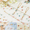 DIY Flower & Letter Alloy Enamel Cup Charms Pendant Decorations Making Kit DIY-SC0025-72-4