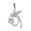304 Stainless Steel Pendants STAS-U030-11P-1