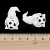 Football Theme Silicone Beads SIL-B081-01C-3