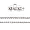 Tarnish Resistant 304 Stainless Steel Rolo Chains STAS-O076-16-2
