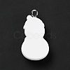 Christmas Opaque Resin Pendants RESI-G043-A02-4