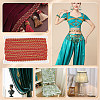 12M Polyester Glitter Wavy Fringe Trim Ribbon OCOR-WH0003-031C-6