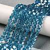 Transparent Electroplate Glass Beads Strands LS-GLAA-F029-4mm-A01-4