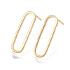 Brass Stud Earrings KK-T038-484A-1