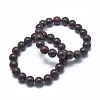 Natural Brecciated Jasper Bead Stretch Bracelets BJEW-K212-C-040-1