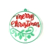 Christmas Ball with Word Pendant Silicone Molds LS-DIY-K051-22-2